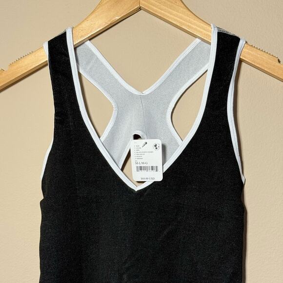 FP Movement Powerplay Bodysuit Black/White Combo M/L NWT - Picture 4 of 5